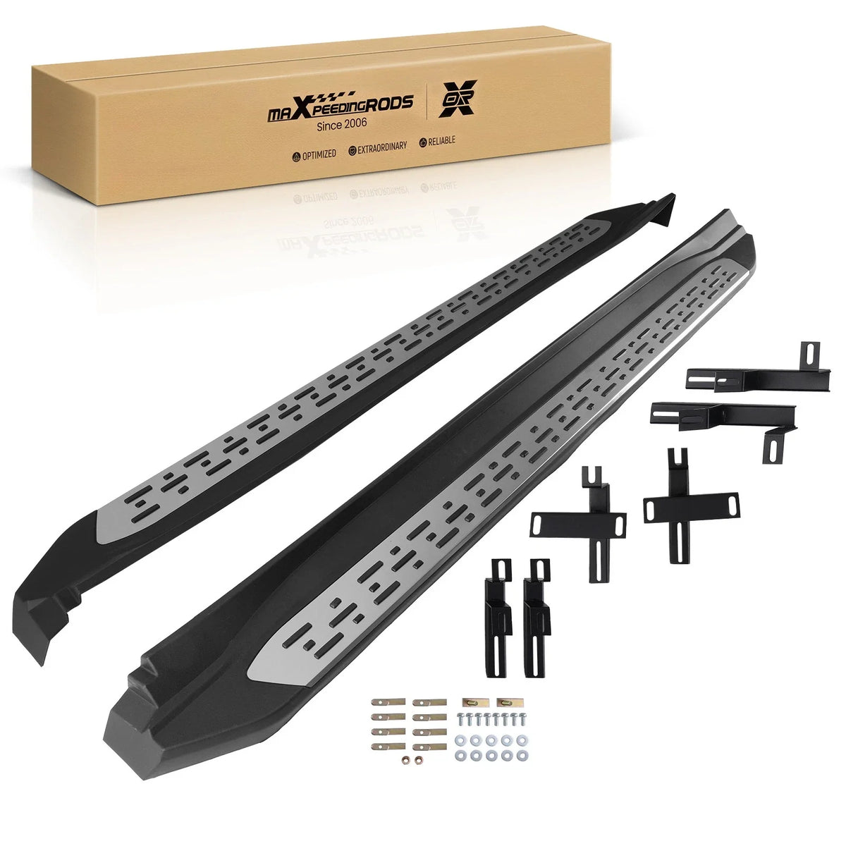 Nerf Bars Running Board Side Step Kit for Toyota Highlander (2014–2019)