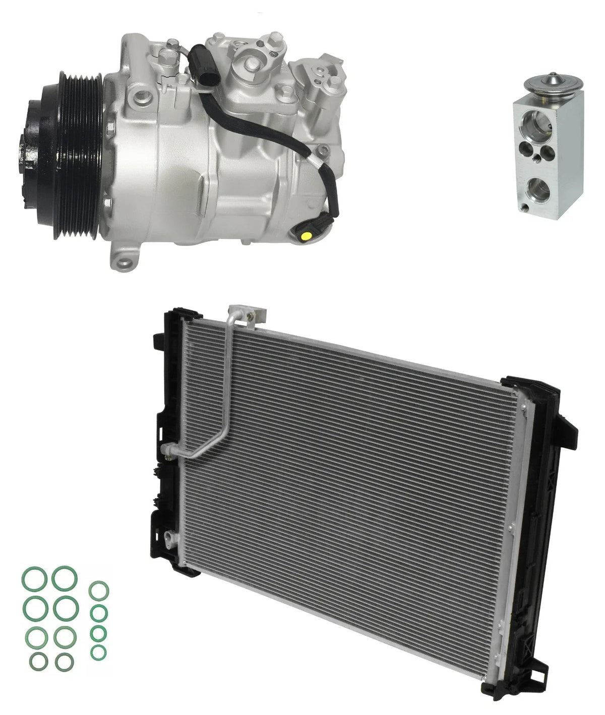AC Compressor Kit with Condenser for Mercedes SLK55 AMG (2015–2016)