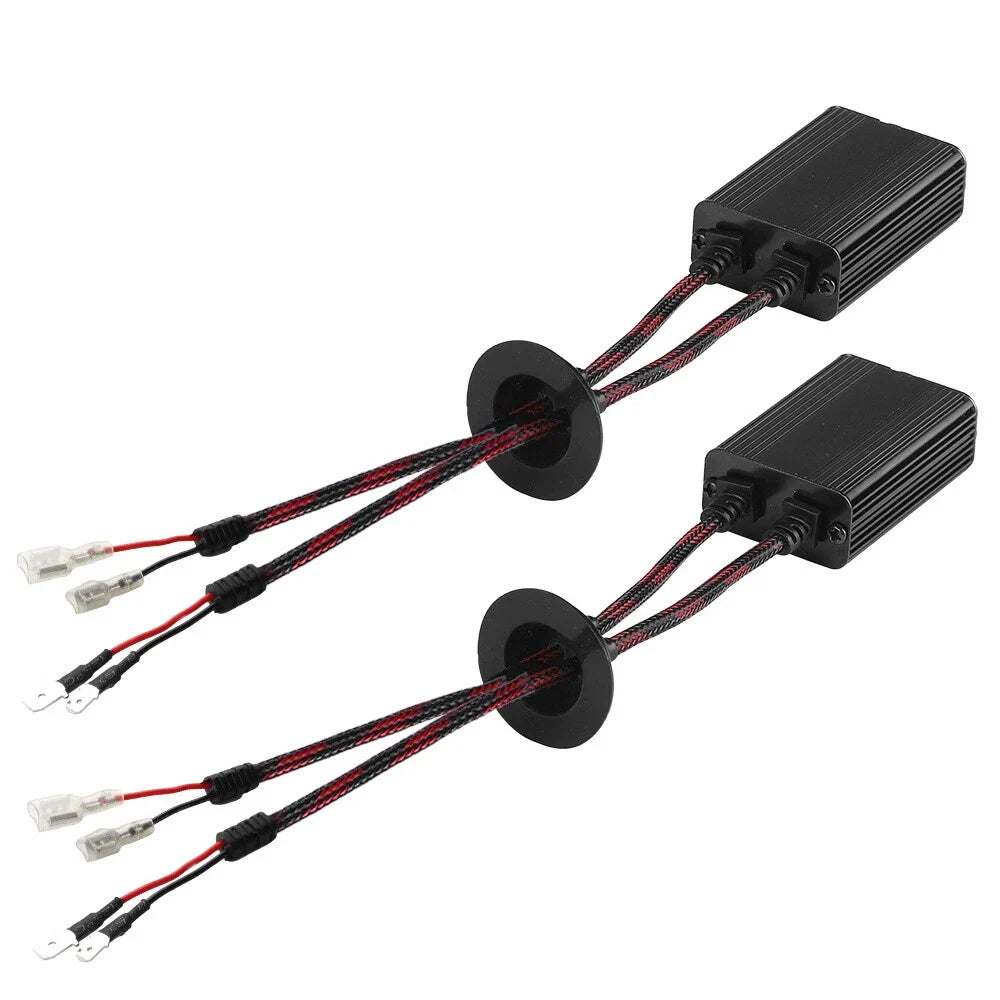 LED Headlight Canbus Decoder Resistor - 2X H1 H3 Anti-Flicker