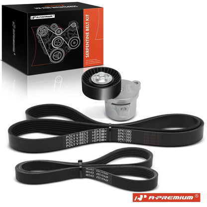 3X Serpentine Belt Drive Component Kit for Ford F-150 (2011–2017)