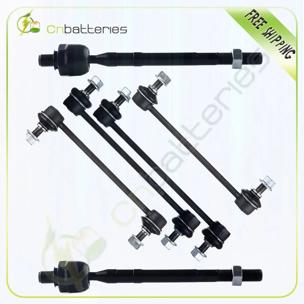 6pc Rear Tie Rods Suspension Kit for Kia Sportage & Hyundai Tucson 2005-2010