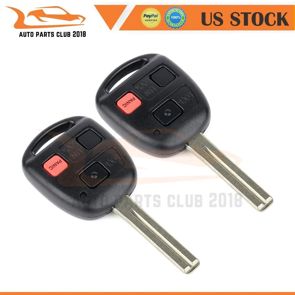 2 Key Entry Remote Fobs for Lexus RX300 (1999–2003)