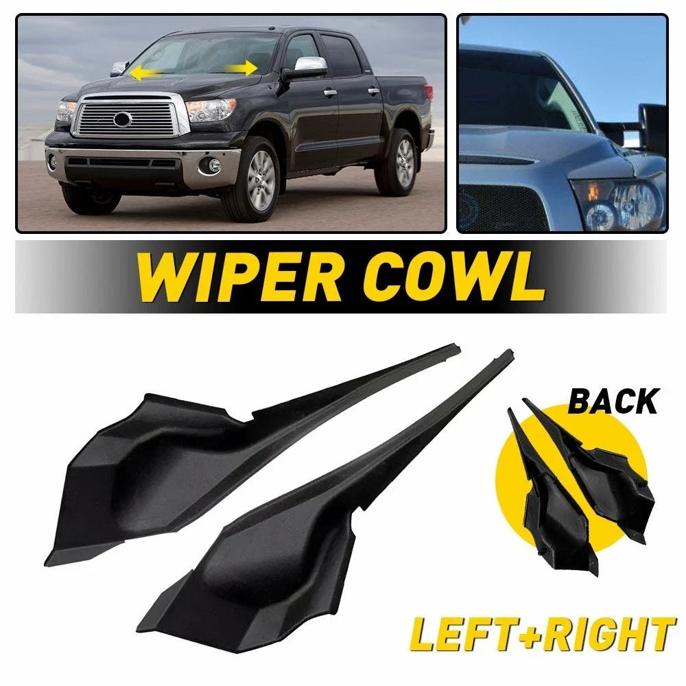 2X Windshield Wiper Cowl Plate Cover Trim for Toyota Tundra (2007–2013)