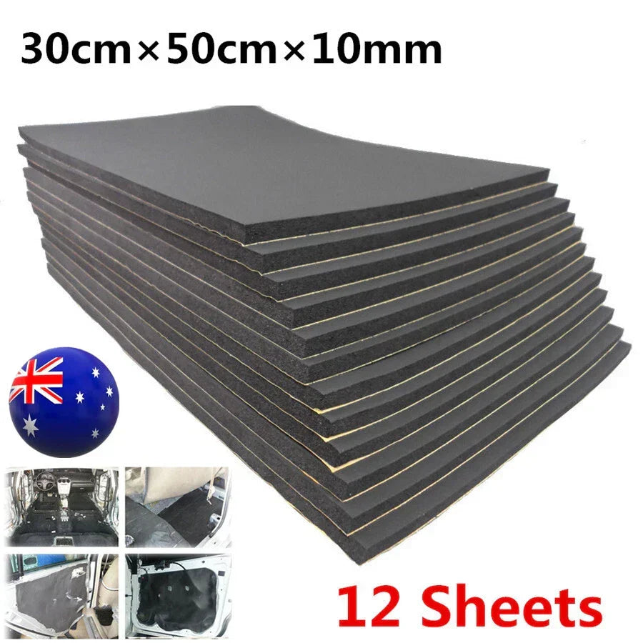 12 Sheets of Car Heat Shield Sound Deadening Material