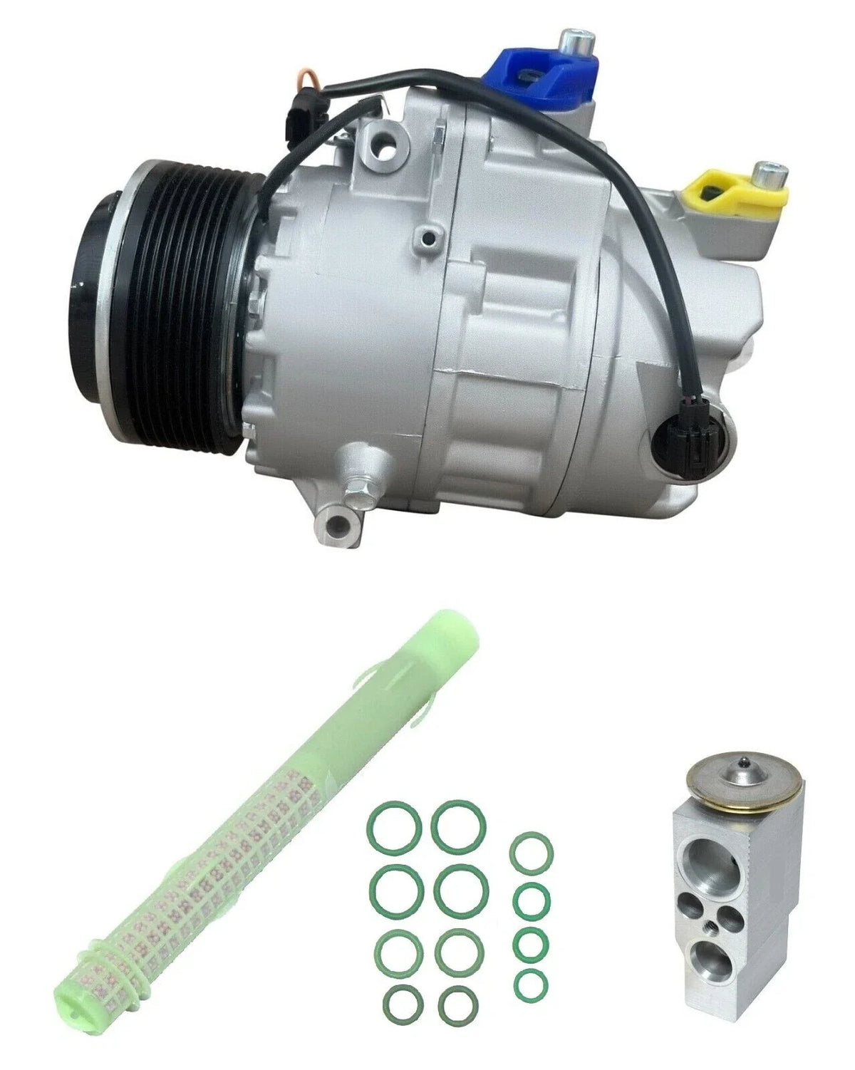 AC Compressor Kit Replacement for BMW 740i 3.0L (2011–2015) Without Rear AC