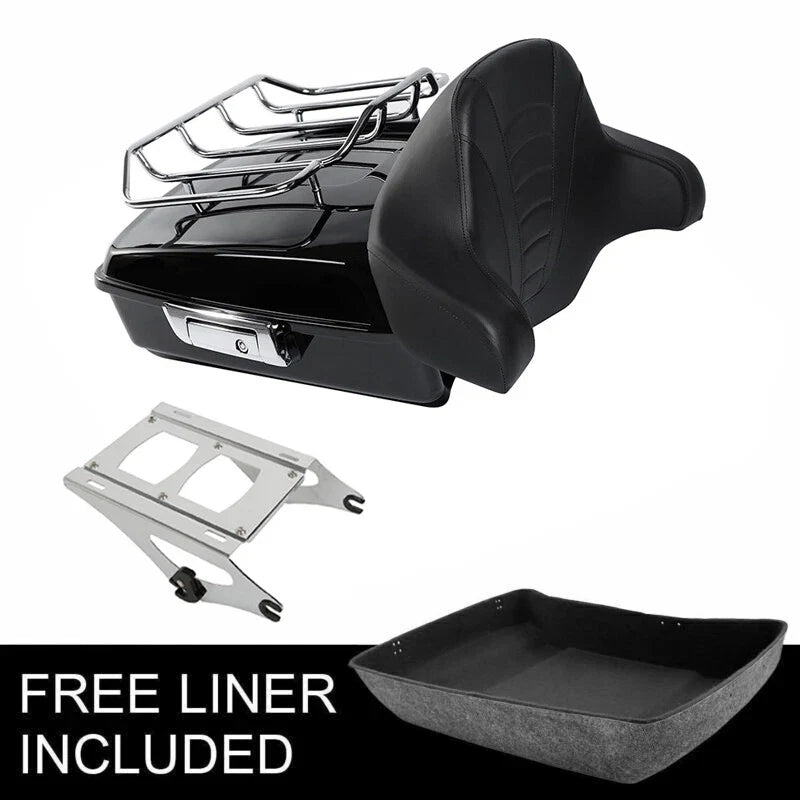 Trunk Backrest Pad for Harley Touring Road King Glide 2014-2026