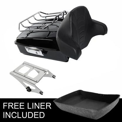 Trunk Backrest Pad for Harley Touring Road King Glide 2014-2026