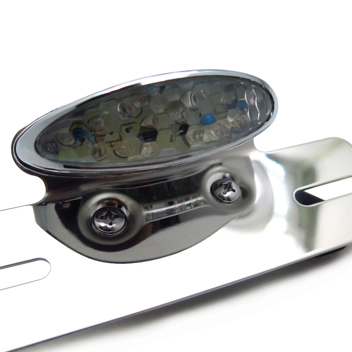 Rear Taillight Chrome Cat Eye for Motorcycle (Custom Fit)
