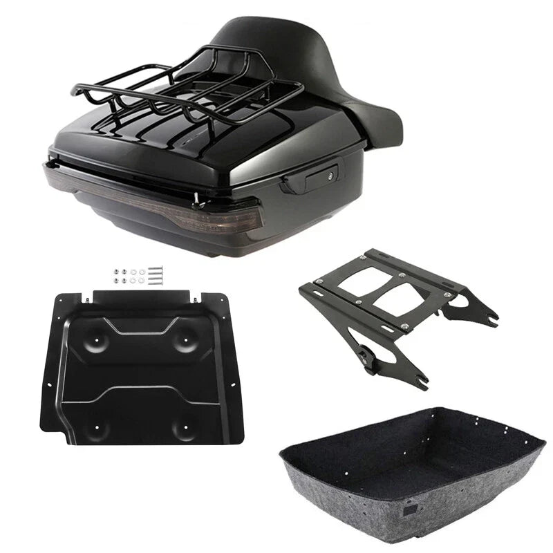 Luggage Mount Rack Backrest for Trunk on Harley Road Glide 2014-2026