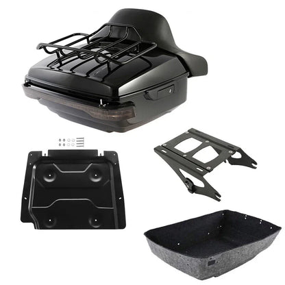 Luggage Mount Rack Backrest for Trunk on Harley Road Glide 2014-2026