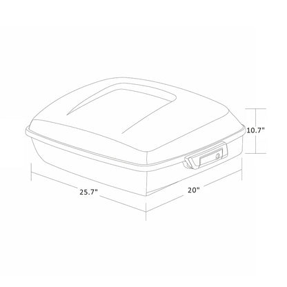 Chopped Trunk Mount Rack Docking Kit for Harley Touring (2014–Up)