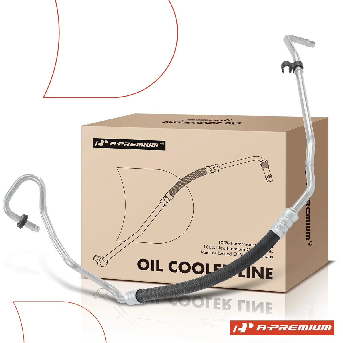 Lower Oil Cooler Hose for Chevy Impala, Monte Carlo, Buick