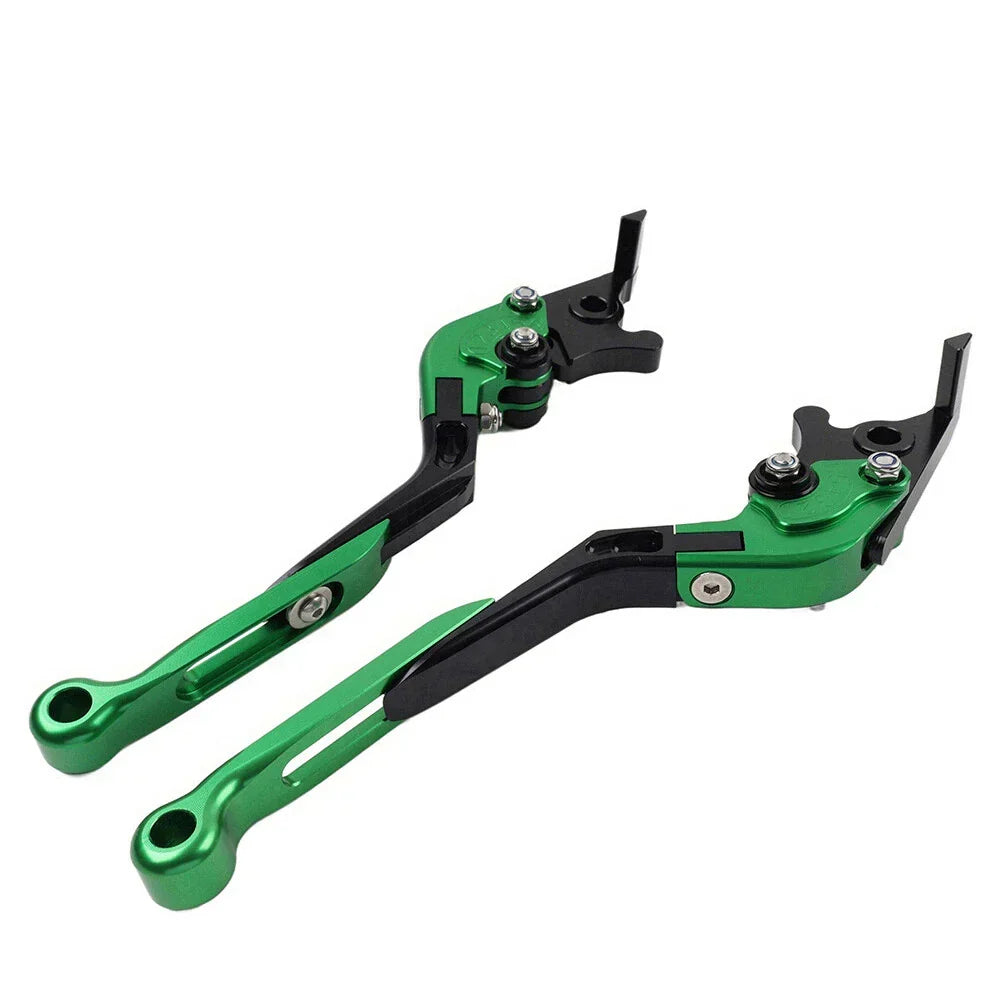 Brake Clutch Levers - Extendable Green for Honda CB599 CB600 CB919 (98-06)