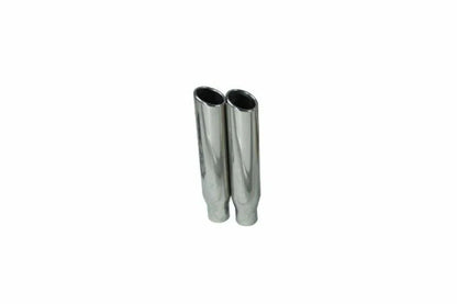 2.5" Dual Exhaust Kit for Chevy GMC 1500 (2019–2025) - 2 Chamber, Clamp On Tips