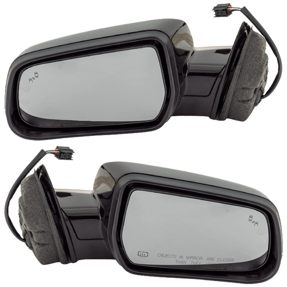 Set of 2 Heated Mirrors for Chevy GMC (Driver & Passenger Side)