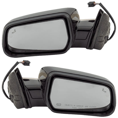 Set of 2 Heated Mirrors for Chevy GMC (Driver & Passenger Side)