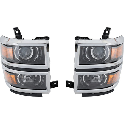 Set of 2 Headlights for Chevy (Left & Right)