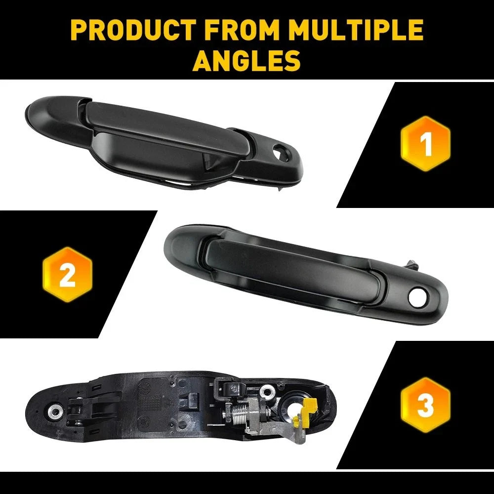 RH Front Door Handle in Black for 1998–2003 Toyota Sienna