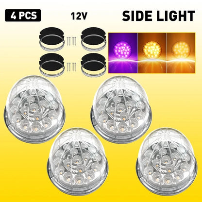 Interior Dome Light Set (4PCS) Watermelon 17LED for Semi-Trailer 12V