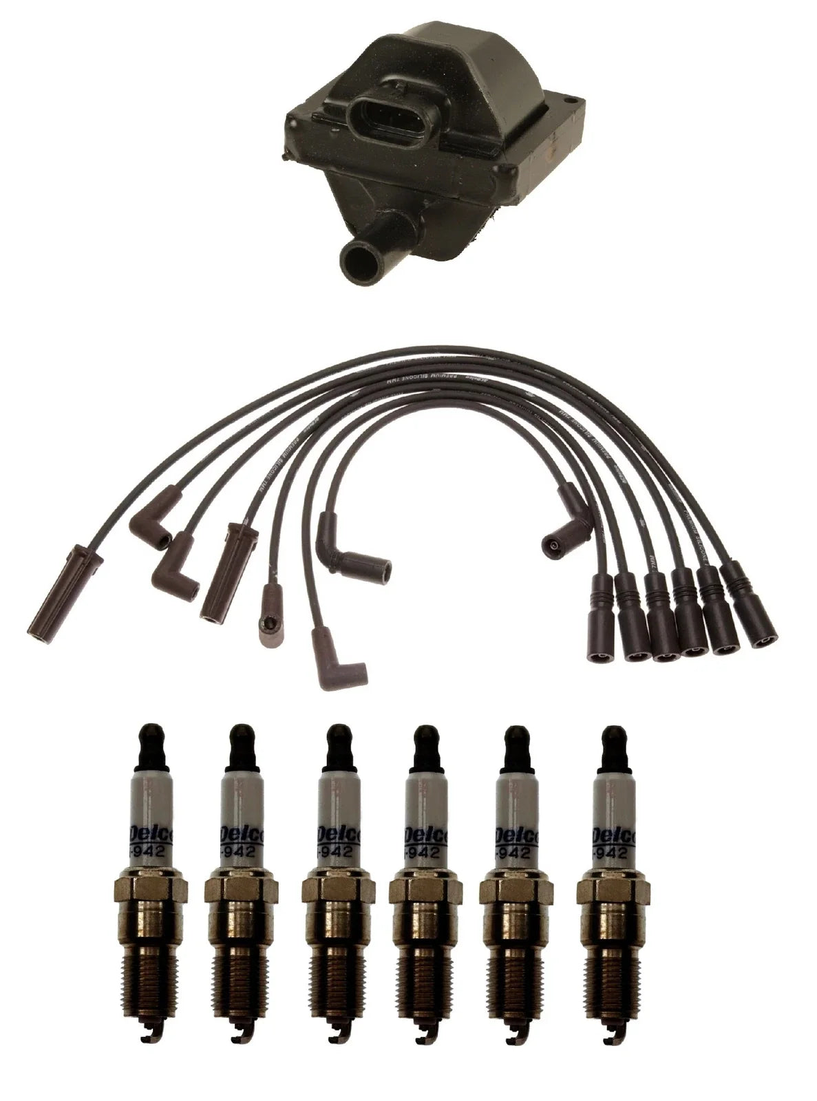 Ignition Wires & Spark Plugs Kit for Chevy S10 Bravada V6 4.3L (1994–2004)