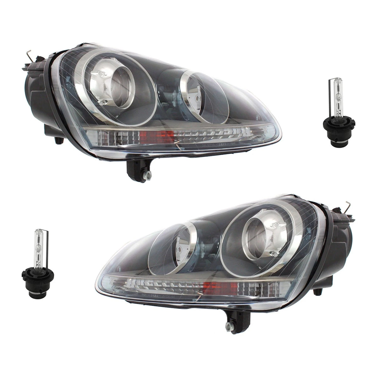 Headlight Kit for Volkswagen Jetta Rabbit (2006–2010) RH Side