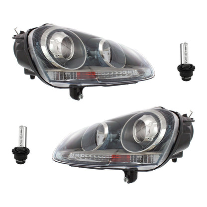 Headlight Kit for Volkswagen Jetta Rabbit (2006–2010) RH Side