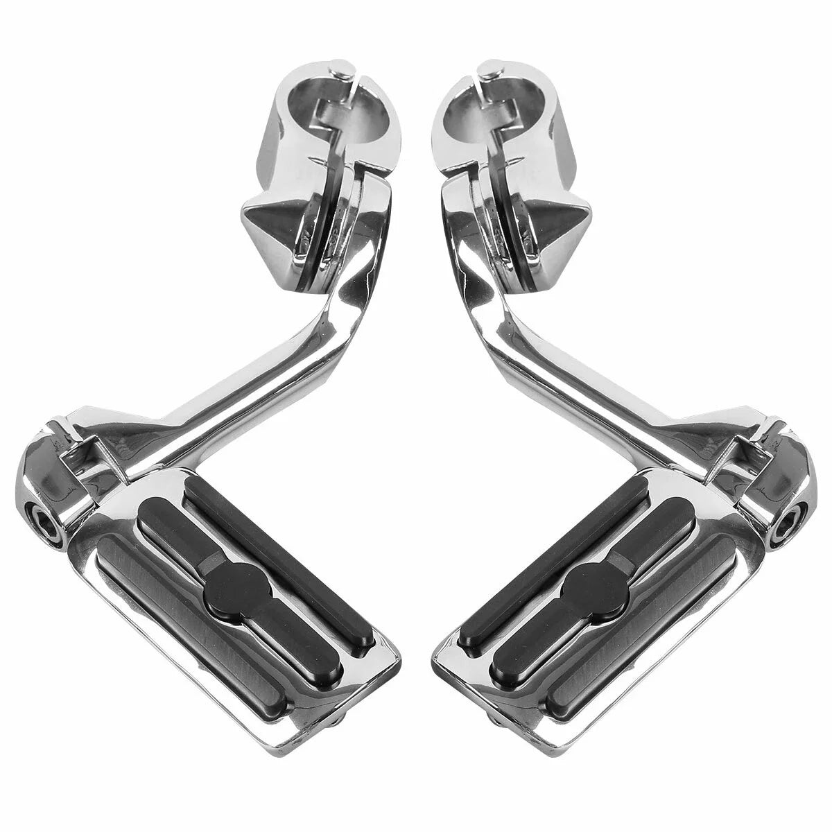 Highway Foot Pegs Mount Kit 1.25" Long Angled Adjustable for Harley