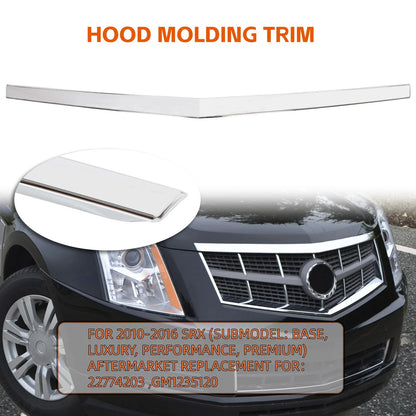 Hood Molding Trim Chrome for Cadillac SRX 2010-2016 22774203