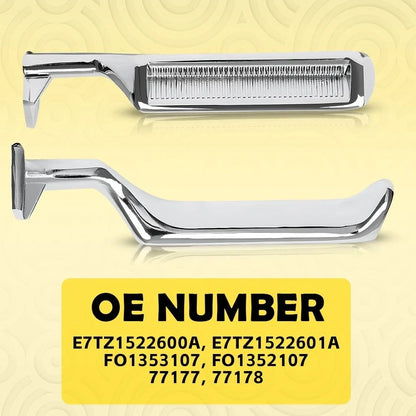 LH & RH Chrome Metal Interior Door Handles for Ford F150 F250 F350 Bronco 87-96