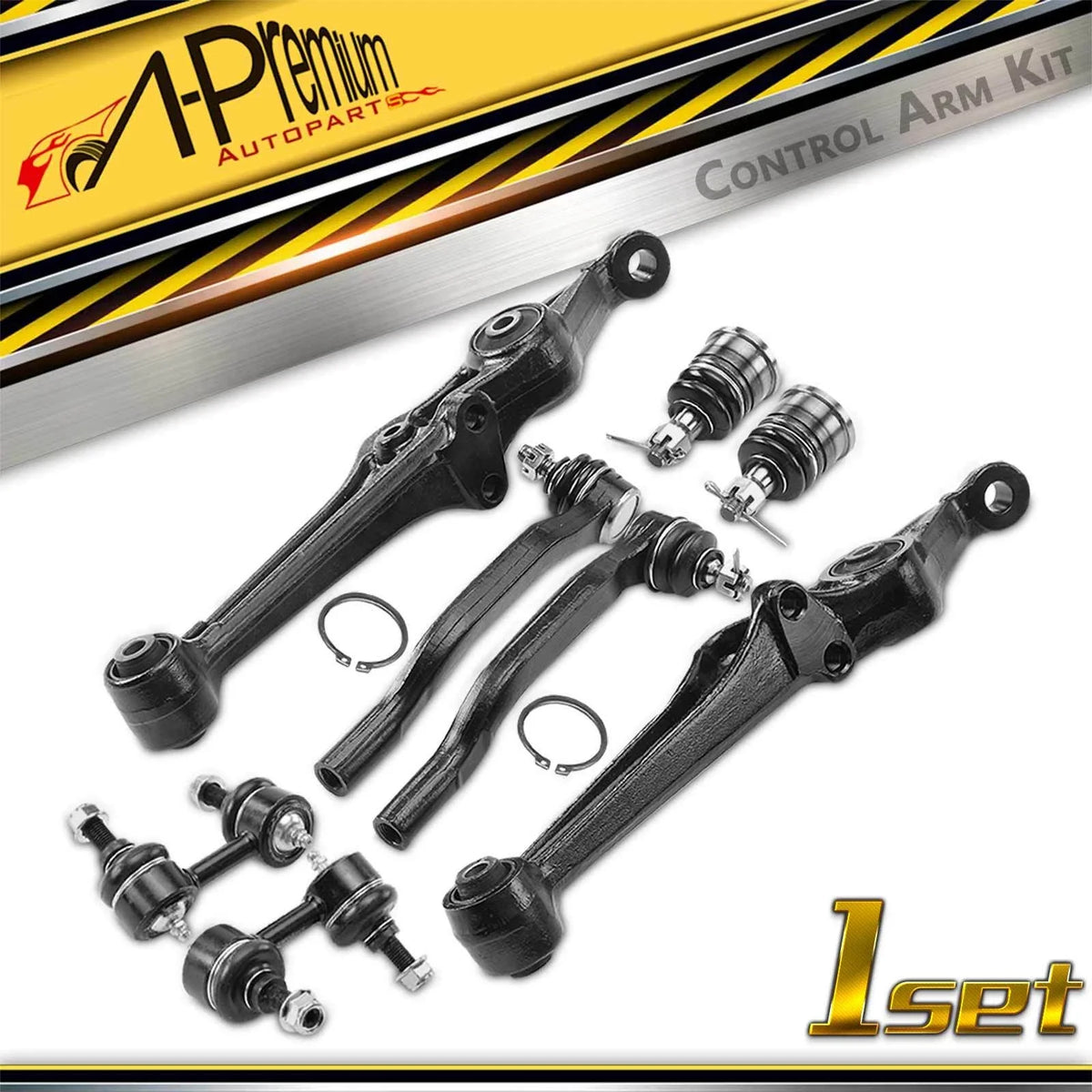 Set of 8 Front Control Arm Ball Joints Sway Bar Links for Honda Accord (1998–2002)