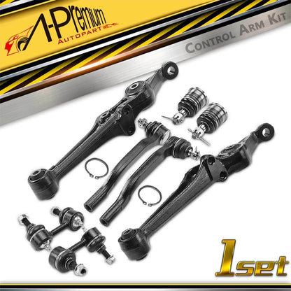 Set of 8 Front Control Arm Ball Joints Sway Bar Links for Honda Accord (1998–2002)