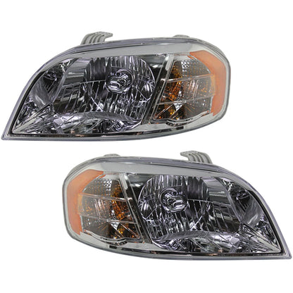 Headlights Set of 2 for Chevy Aveo (2004–2011)