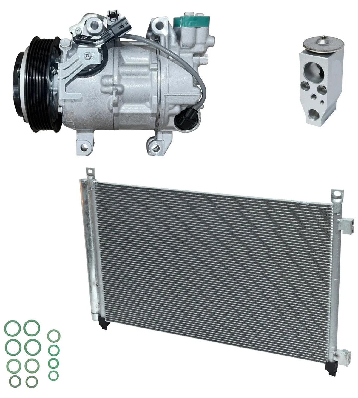 A/C Compressor Kit with Condenser for Nissan Rogue 2.5L (2014–2017)