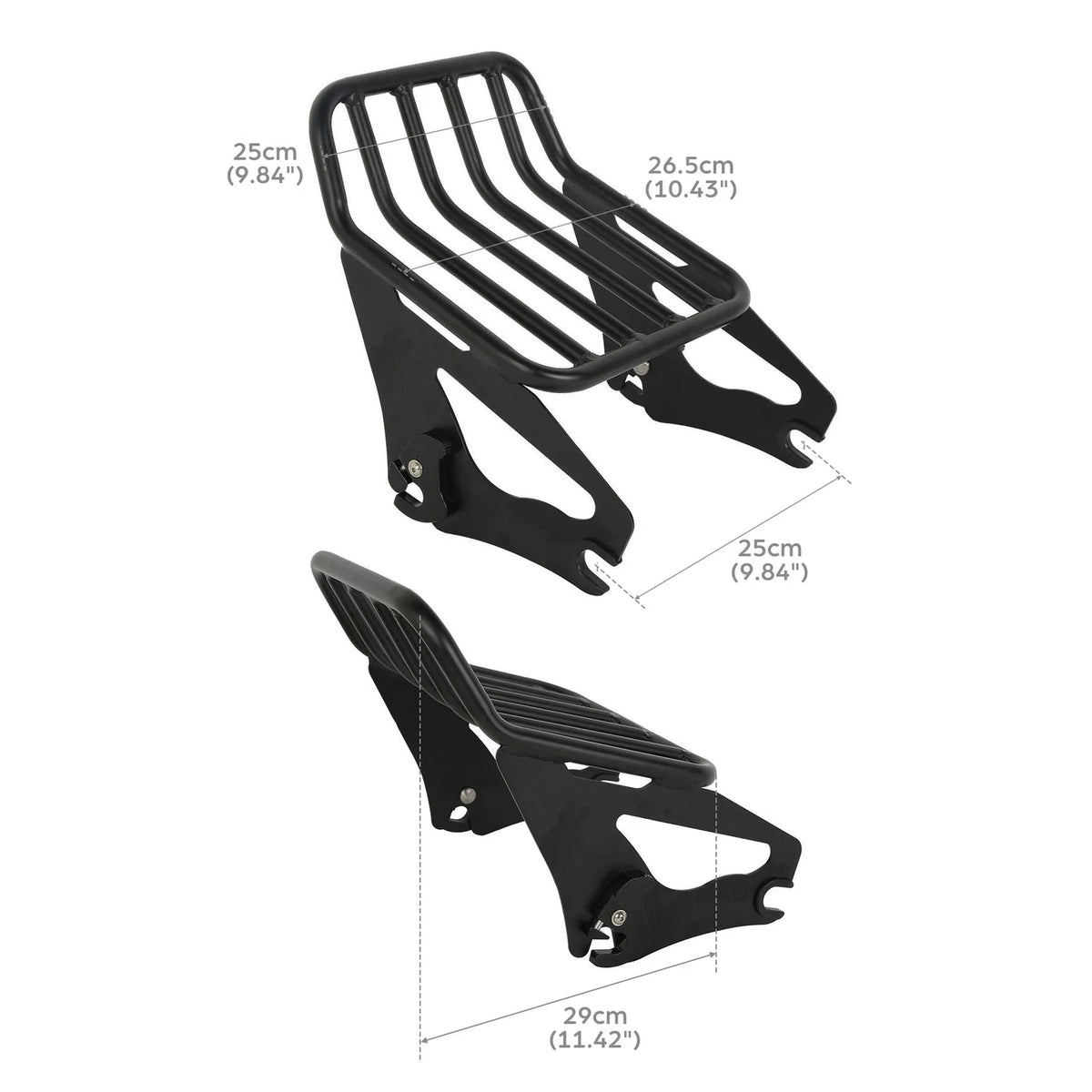 Detachable Two-Up Luggage Rack for Harley Davidson Road Glide, Street Glide (2009–2025)