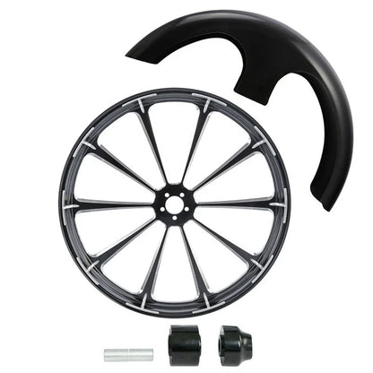 30" Front Fender Rim Hub for Harley Electra Glide Single Disc 2008-2024