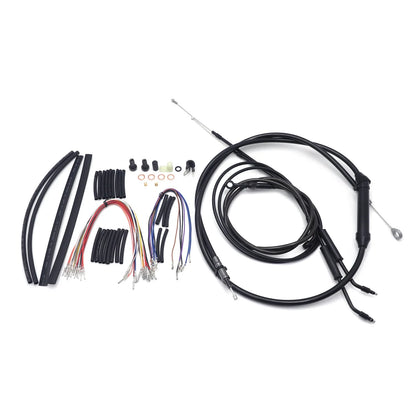 Extended Line/Cable Kit for 12" Handlebars - Fits Harley Dyna 1996–2006