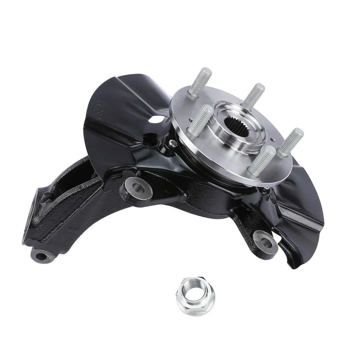 Front Left Hub Bearing & Steering Knuckle for Honda Civic 2017-2020