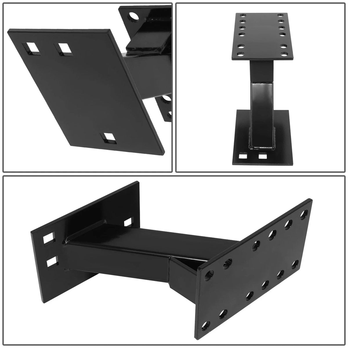 Rear Spare Tire Carrier for - 100 lbs, Black Powder-Coated