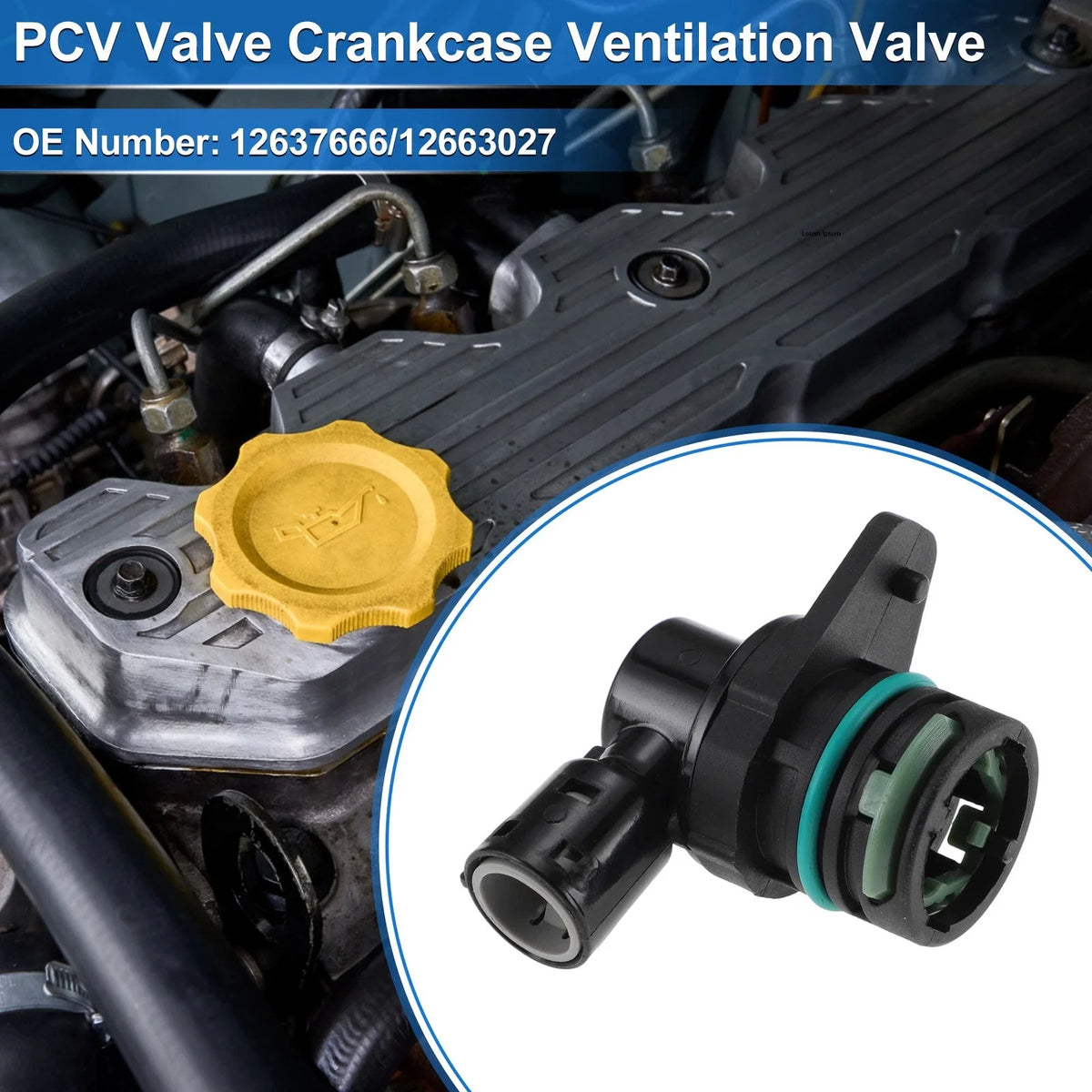 PCV Valve for Buick Envision (2016–2020) 12637666/12663027