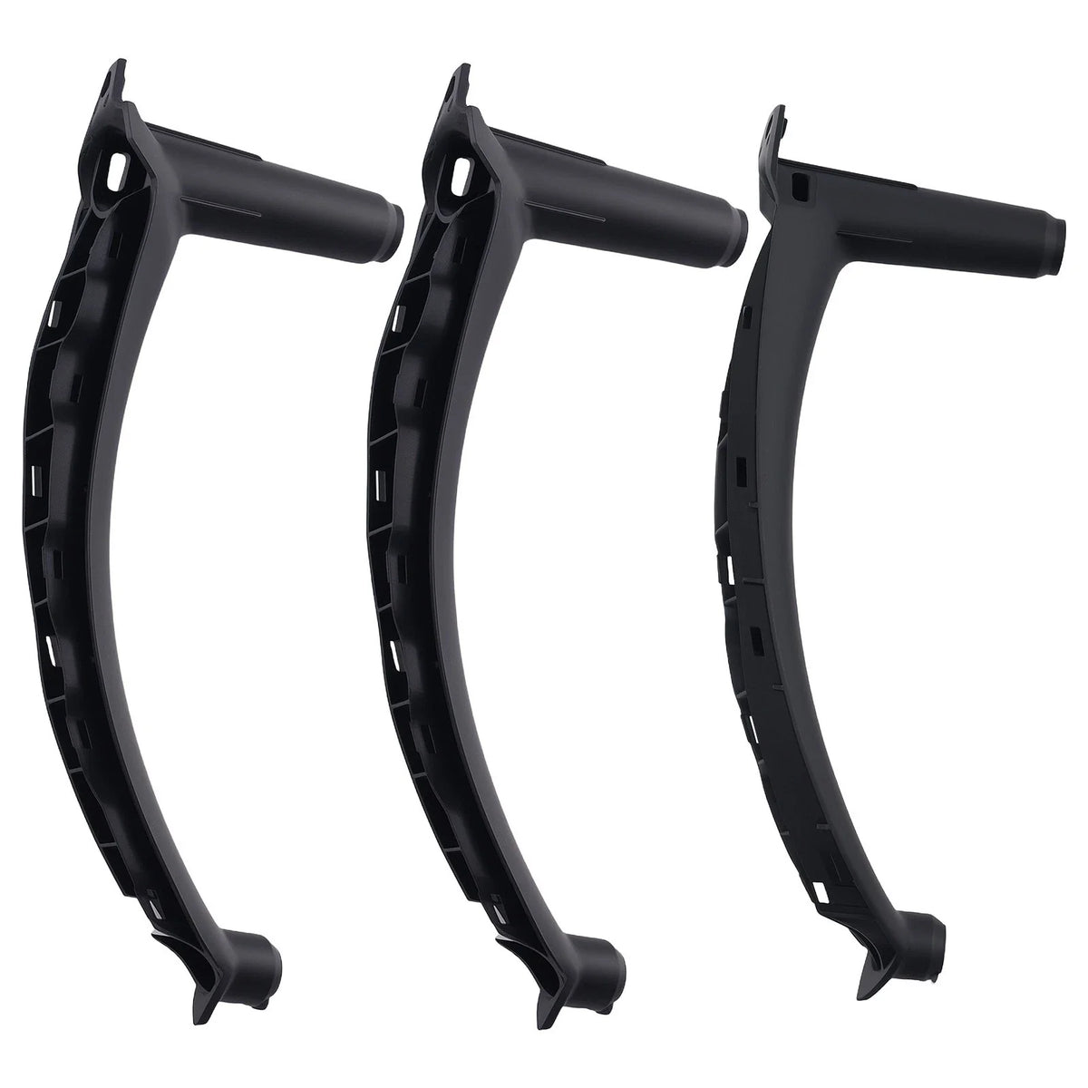 3-Piece Set of Black Door Pull Covers for BMW X5 E70/X6 E71 2008-2014