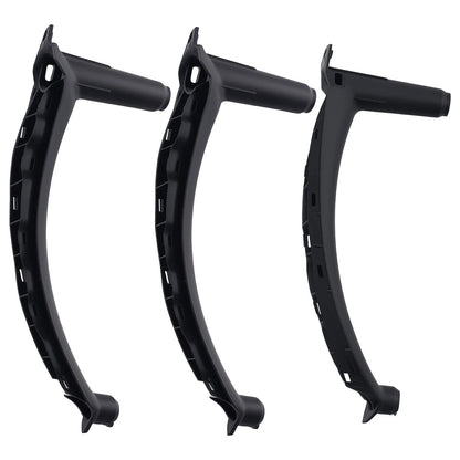 3-Piece Set of Black Door Pull Covers for BMW X5 E70/X6 E71 2008-2014