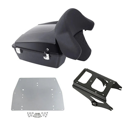Trunk Backrest & Chopped Mount Rack Plate for 2009-2013 Harley Electra Glide