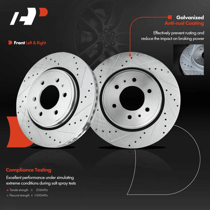 Brake Pads & Drilled Rotors for Ford Expedition Lincoln
