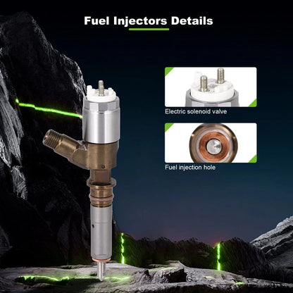 Common Rail Injector for Caterpillar C4.4 C6.6 R1300G (10R7672, 2645A747)