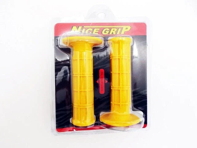 Hand Grip Set (Left & Right) in Yellow for Kawasaki KX80