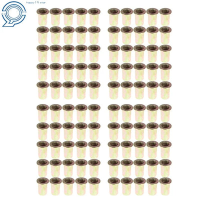 100 Pack M6 Metric Rivet Nut Flat Head Threaded Insert Nutsert