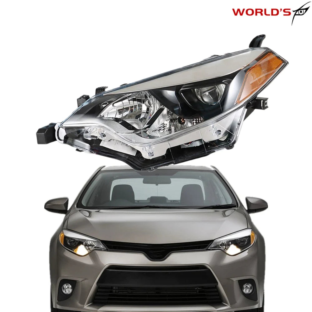 Halogen Clear Lens Headlight for Toyota Corolla (2014–2016) Driver Side