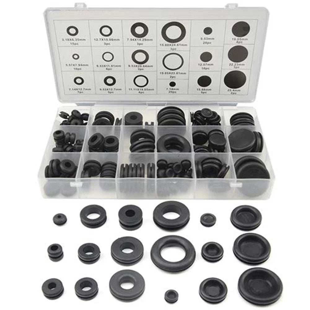 Rubber Washer Seal Assortment Set of 125 Pcs