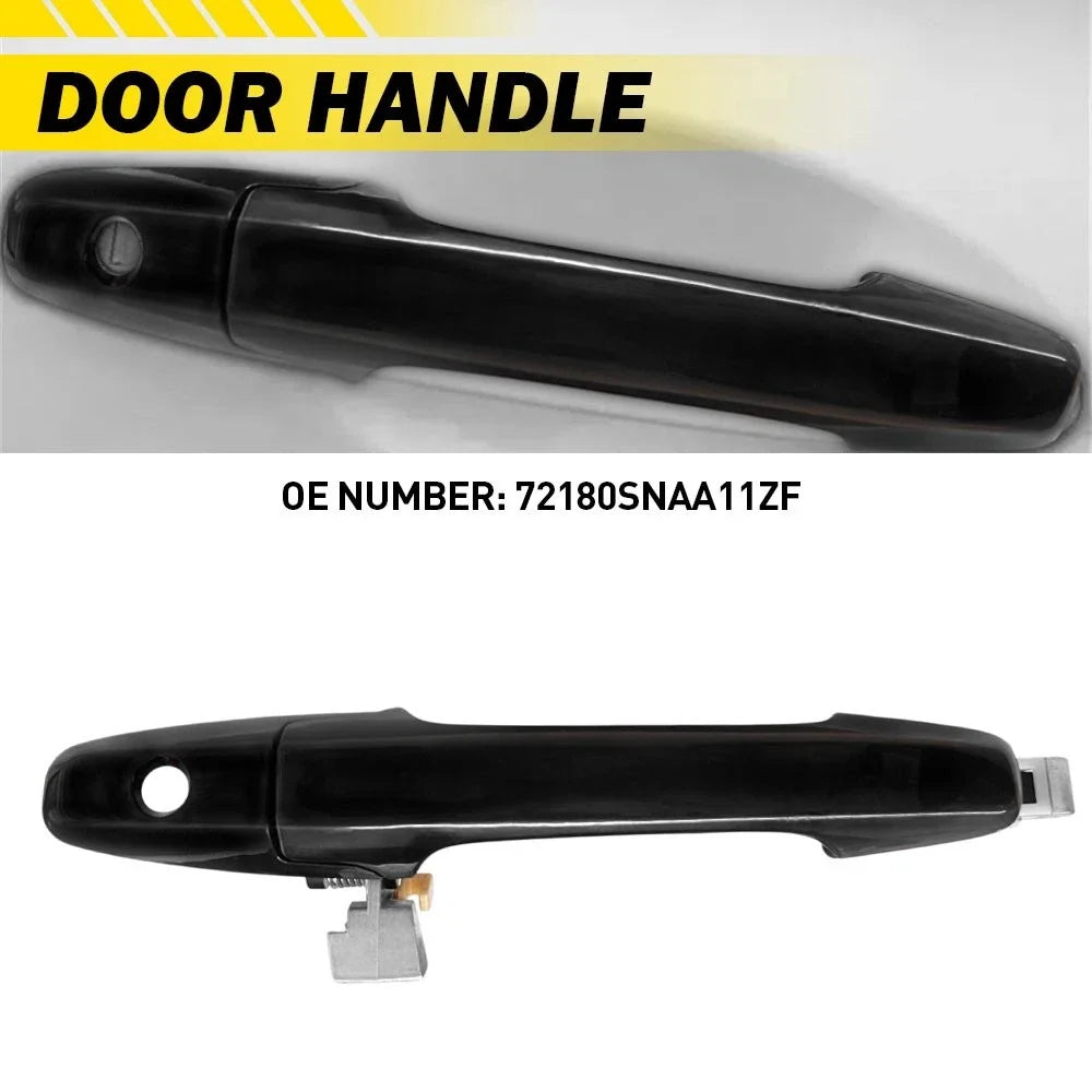 Front Left Black Exterior Door Handle for Honda Civic 2006-2011