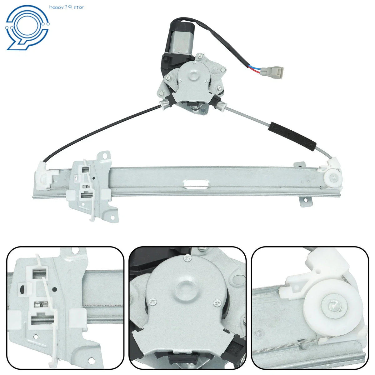 Rear Driver Side Window Regulator with Motor for Mitsubishi Galant (2004–2012)
